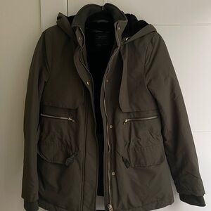 Women’s Olive Green Hooded Jacket